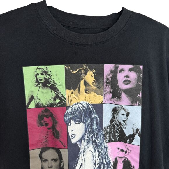 Taylor Swift 2023 The Era's Tour Black colorful short sleeve T-shirt EUC Size XS - Picture 6 of 8